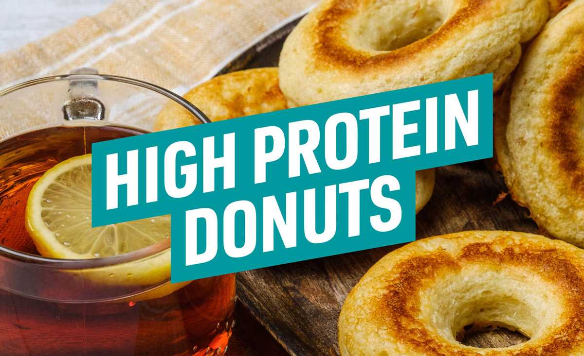 High-protein doughnuts