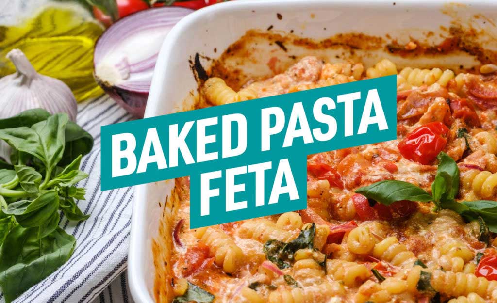 Baked feta pasta has become the latest food trend on social media. It consists of baked feta, tomatoes, herbs and freshly cooked pasta.