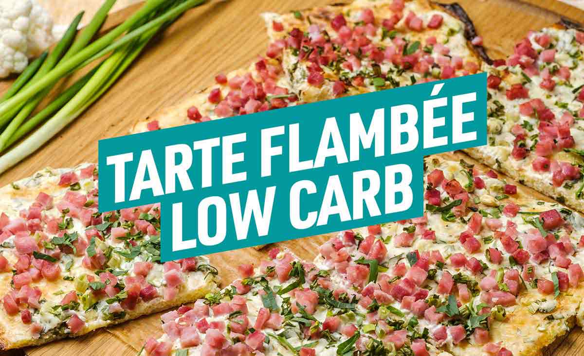 Tarte flambée low carb