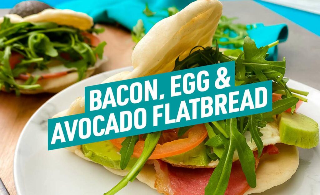 Upgrade your breakfast (or lunch!) with these yummy bacon, egg and avocado flatbreads, topped with rocket and tomatoes for a peppery tang.