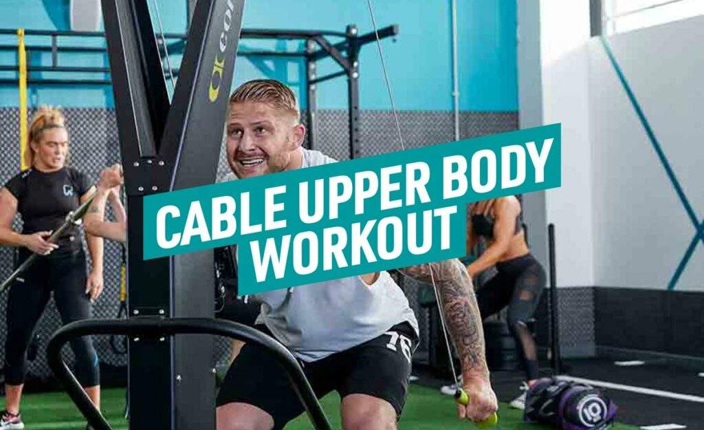 Cable Upper body workout! This workout strengthens your arms and back and stabilises your posture.