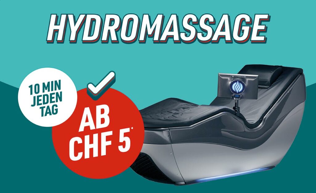 Unsere Hydro-Massagesessel bieten dir eine einfache und entspannende Möglichkeit, wie ein Profi zu trainieren...