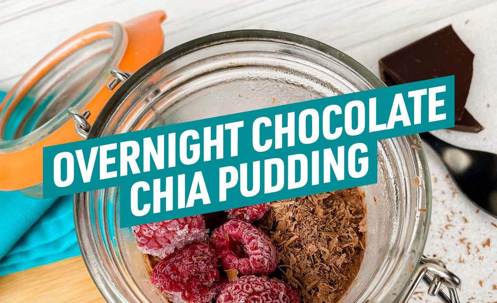 Overnight chocolate chia pudding