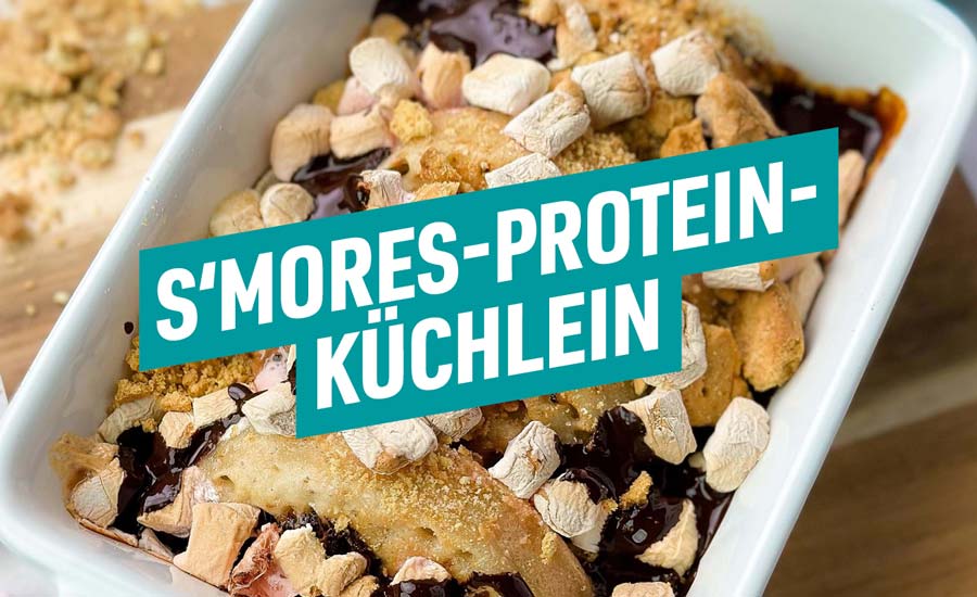 Ihr werdet diese Variante des amerikanischen Lagerfeuer-Snacks lieben. Die S'mores-Protein-Küchlein haben aber nur 290 Kalorien pro Portion.