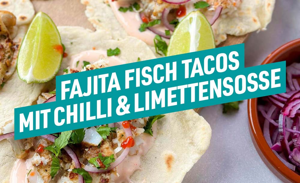 Du wünschst dir ein gesundes Abendessen, das auch noch deinen Gaumen verwöhnt? Probiere unsere mexikanisch inspirierten Fajita-Fisch-Tacos.