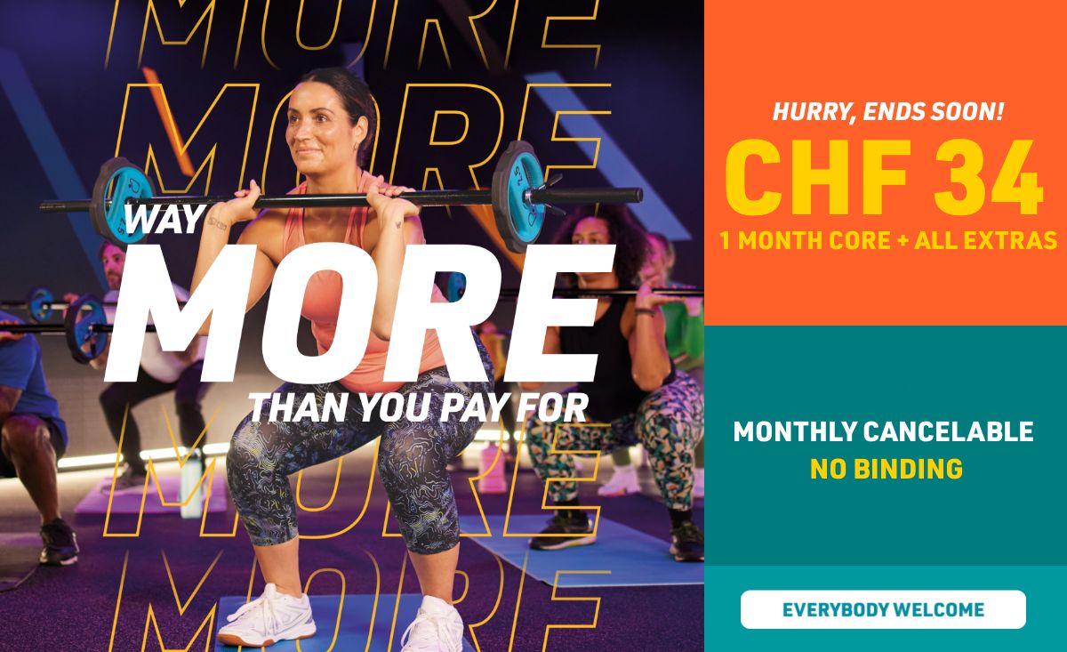 CHF 34 for your monthly Core + all extras