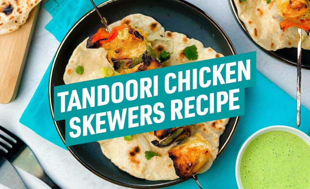 Packed with protein, which is great for muscle recovery, our spiced tandoori-style chicken kebabs with homemade flatbreads are a firm favourite for gym goers.